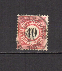 Wurtemberg 1881-1900 chiffre noir timbre oblitéré /TE3408 - Picture 1 of 1
