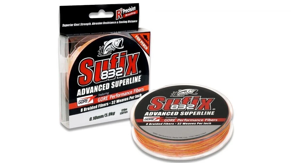 Sufix 832 Advanced Superline x8 Braid 300yd Fire Camo Fishing Line - Choose Lb B - image 1 of 1