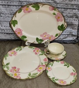 Franciscan Desert Rose 18 pieces 4 of each - Dinner, bread & saucers, cups plus - Picture 1 of 5