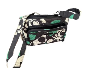 Vera Bradley Little Hipster in Imperial Rose Pattern Crossbody Purse Bag Green - Bild 1 von 8