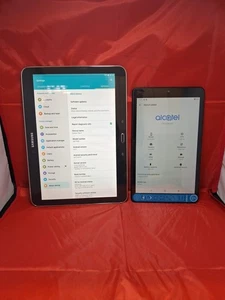 Samsung Galaxy Tab 4 SM-T530 16GB Wi-Fi Tablet & Alcatel 9032x Bundle B9 - Picture 1 of 9
