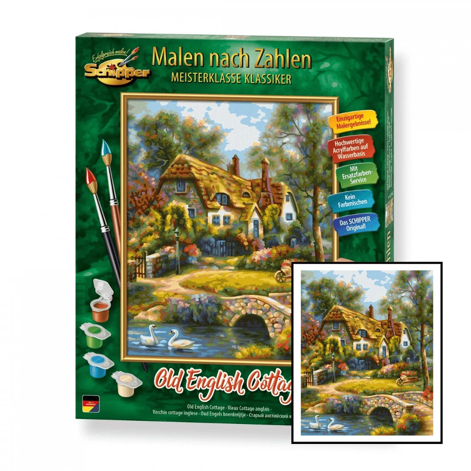 Painting by numbers Schipper 24x30cm - Old English Cottage 609240831 - Image 1 of 1