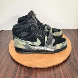 Nike Air Jordan Legacy 312 Womens Size 7.5 (6Y) Shoes Black Camo Suede Sneakers - Picture 1 of 11