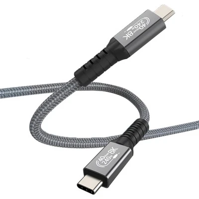 USB4 Cable - 7ft 240W Fast Charging USB-C to USB-C Cable - 8K@60Hz 40 Gbps - Image 1 of 4