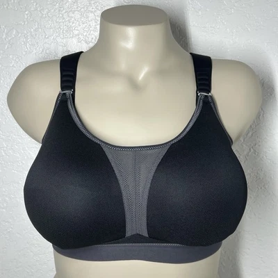 Sujetador deportivo Anita Active Dynamix Star 34G negro inalámbrico sin relleno cobertura trasera Foto 1 de 4