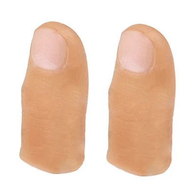 10Pcs Simulation Finger Sleeve Fake Thumb Tip Finger  Prank Trick Prop Toys1819 - Image 1 of 4