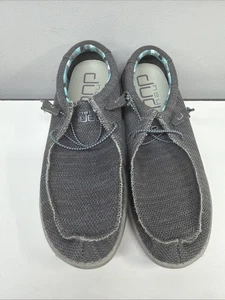 Hey Dude scarpe uomo taglia 11 Wally Sox blu antracite slip-on comode - Foto 1 di 6
