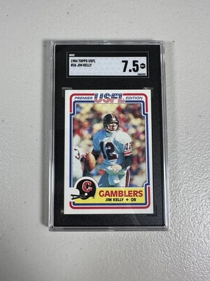 1984 Topps USFL Jim Kelly #36 SGC 7.5 - Image 1 of 2