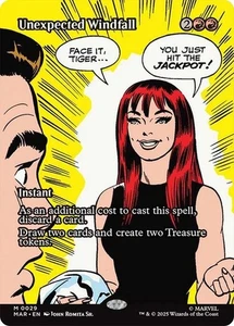 Unexpected Windfall BORDERLESS - 0029 - Mythic - Marvel's Spider-Man MAR MTG - Bild 1 von 1