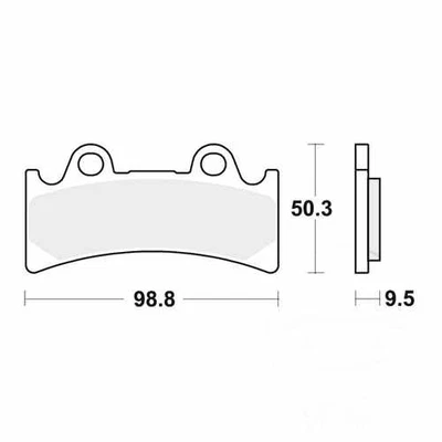 Pastillas de freno delanteras sinterizadas TRW para Yamaha YZF 750 R 1993-1998 Foto 1 de 4