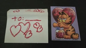 Vintage 1980’s Garfield Valentines Card - Picture 1 of 5