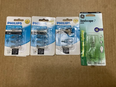 Two New 4 Packs Philips Landscape Light bulbs 11 Watt Clear T5 + 3 BONUS bulbs - Image 1 of 4