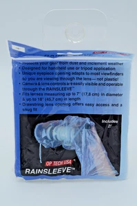 OP/TECH USA RAIN SLEEVE 18" (46cm) 2-Pack Fits lenses up to 18" L x 7" Diameter - Picture 1 of 7