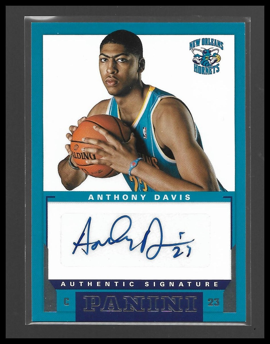 Panini Anthony Davis Autographed Basketball Sports Trading