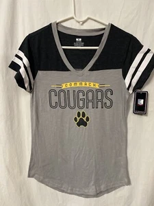 NFHS Commack Cougars V Neck T-shirt Size M - Picture 1 of 3