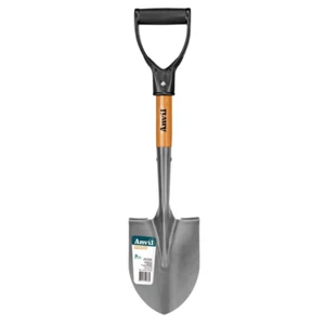18 Inch D-Grip Short Wood Handle Compact Digging Shovel - Picture 1 of 5