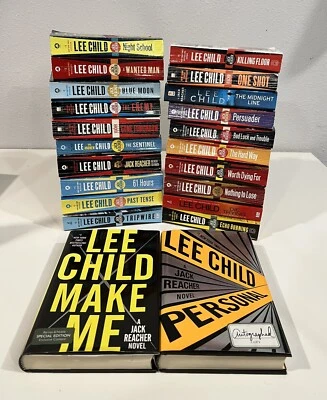 Lee Child Jack Reacher Lot 21 Titles + Personal HC Signed 1st EDITION *READ* Foto 1 de 4