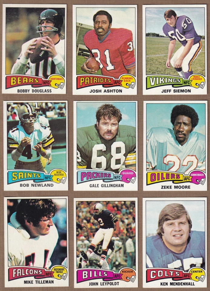 1975 Topps Football (265-396) * You Pick * Conditions Listed - Image 1 of 1
