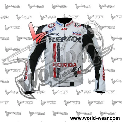 Marc Marquez Repsol Men Motorbike Leather Racing Jacket - Image 1 of 4