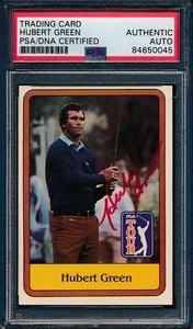 1981 Donruss PGA Hubert Green #50 Authentic Card Signed PSA/DNA 176046 - Bild 1 von 2