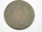 1807 Draped Bust Large Cent - Large Fraction - Us 1c Copper Cent Coin -