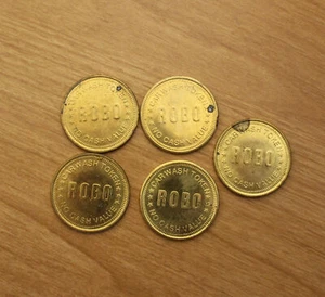 ROBO Carwash Token's 5 Token's - Picture 1 of 2
