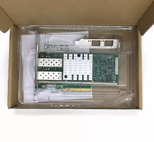DELL X520-DA2 ETHERNET Server Adapter 10Gbps Dual Port E10G42BTDA BOTH BRACKETS - Bild 1 von 4
