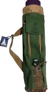 Llamaste Premium Canvas Yoga Mat Bag - Olive Green - Picture 1 of 5