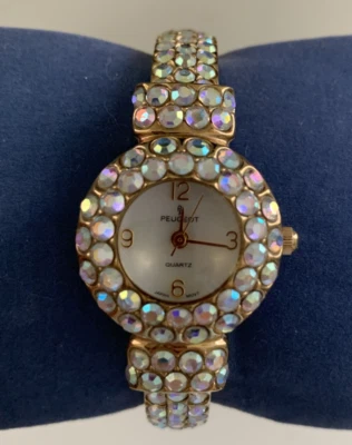 Reloj Mujer Peugeot 326 Cuarzo Estrás Pulsera - Batería Nueva Foto 1 de 4