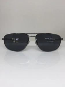 Vintage Emporio Armani Sunglasses EA 068 Shiny Gunmetal C. 976 Made In Italy - Picture 1 of 12
