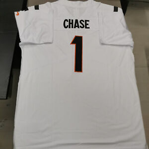 Ja'Marr Chase #1 Cincinnati Bengals Vapor White Jersey