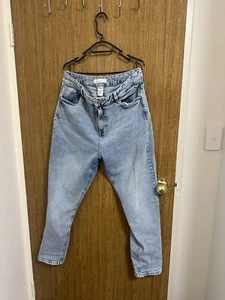 Kmart Mum High Rise Light Wash Jeans Size 16 - Picture 1 of 3