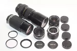 AS IS Nikon Ai Nikkor 28mm,300mm &Zoom-Nikkor 35-70mm,80-200mm,Ai-s Lens +TC-201 - Picture 1 of 23