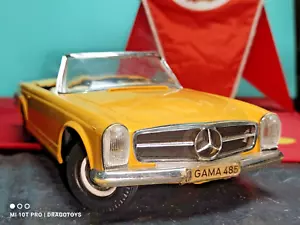 VINTAGE MERCEDES 230 SL GAMA 485 W. GERMANY GROSSES 1/13,5 SPIELZEUGAUTO DDR BATT. OPER. - Bild 1 von 24