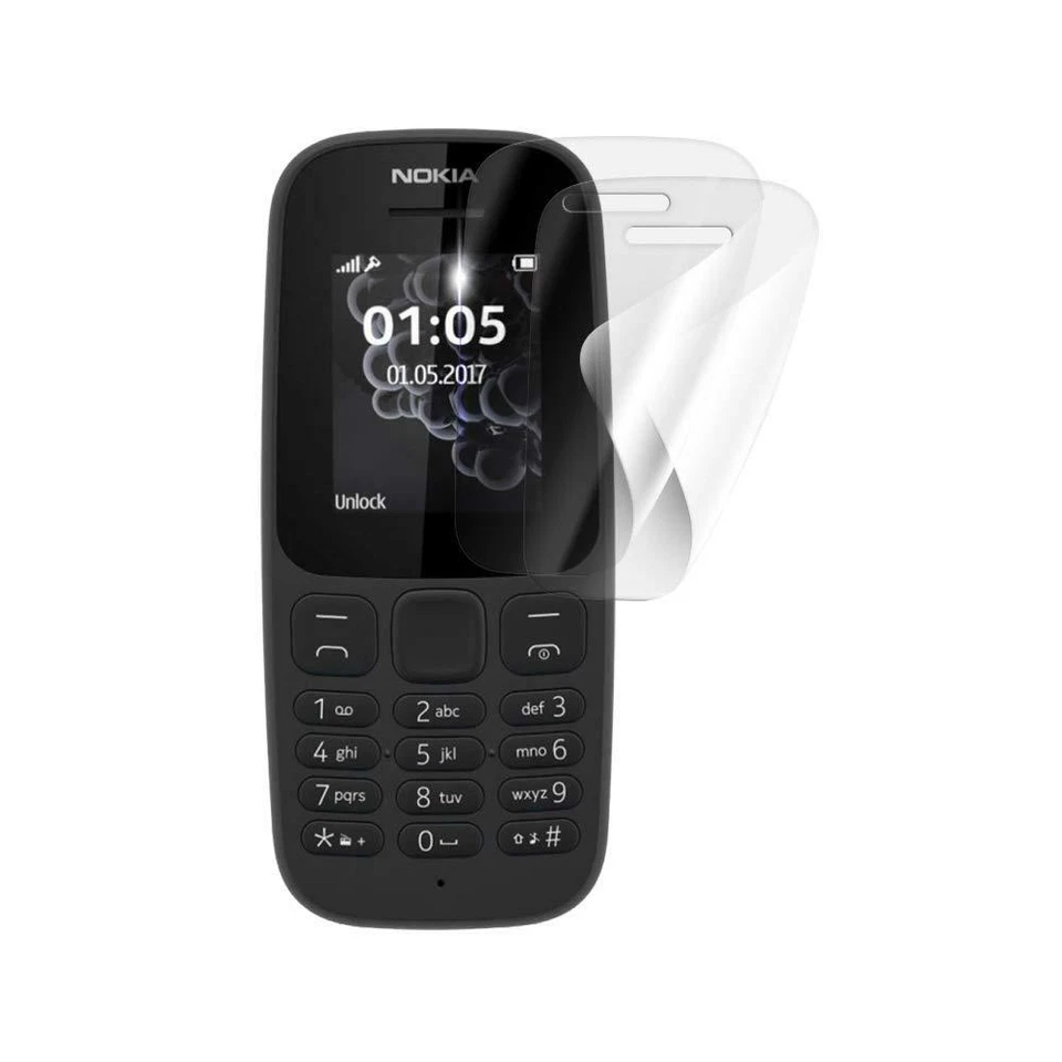 For Nokia 130 (2017) New Thin HD Clear Film Screen Guard Protector (Pack Of 5) - Image 1 of 1