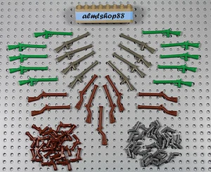 LEGO - Rifles Muskets & Pistols Lot - Minifigure Weapon Gun Shotgun Pirates Town - Picture 1 of 9