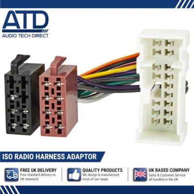 ISO Radio Adaptor For Nissan Almera Micra Vanette Navara X-Trail Wiring Harness - Image 1 of 4