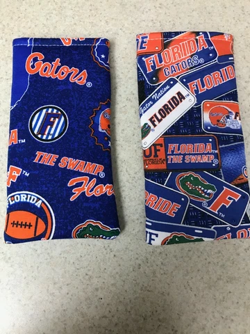 Eyeglass / Sunglass Soft Fabric Case -  Set of 2 - University of Florida - Gator Cover
