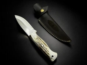 stag handle vintage fixed blade knife usa - Picture 1 of 1