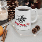 Tasse à café blanc Winchester Guns armes à feu 2 côtés 11 oz café