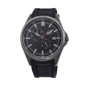 Orient Defender Day Date Sport Automatik Uhr schwarzes Zifferblatt AK0605B Made in Japan - Bild 1 von 4