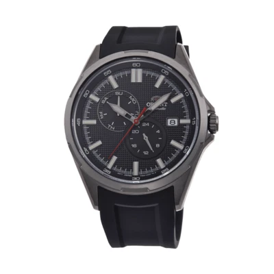 Reloj Automático Deportivo Orient Defender Día Fecha Esfera Negra AK0605B Hecho en Japón Foto 1 de 4