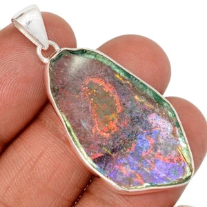 Genuine Antique Roman Glass 925 Sterling Silver Pendants Jewelry CP72291 - Picture 1 of 1