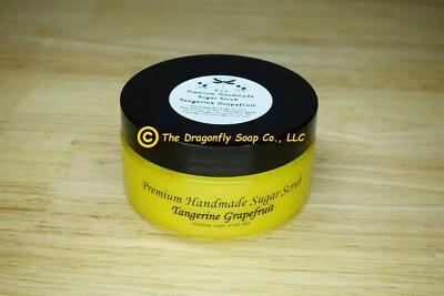 Exfoliantes de azúcar totalmente naturales hechos a mano aroma a mandarina pomelo Foto 1 de 2