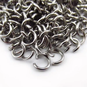 6mm Split Jump Rings - 100/200/500 Stainless Steel 18 Gauge Jumprings F17923 - Picture 1 of 3