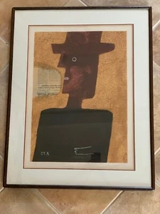 Max Papart, "L'Homme au Chapeau" (Hombre con Sombrero) Firmado a Mano/Enmarcado Prueba de Artista - Imagen 1 de 8