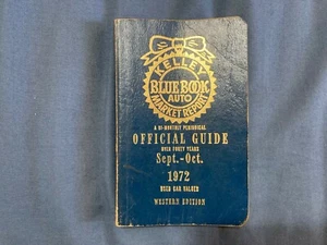 Kelley Blue Book Auto Market report Sept- Oct 1972 Offical guide Used car values - Picture 1 of 10