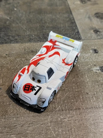 Cars 2 Shu Todoroki Disney Pixar toy figure White Cover