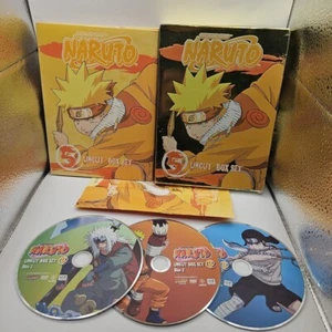 Naruto Uncut - Box Set Vol. 5 3-Disc Set, Uncut, DVD, 2002 NO StoryBoard Book - Picture 1 of 7