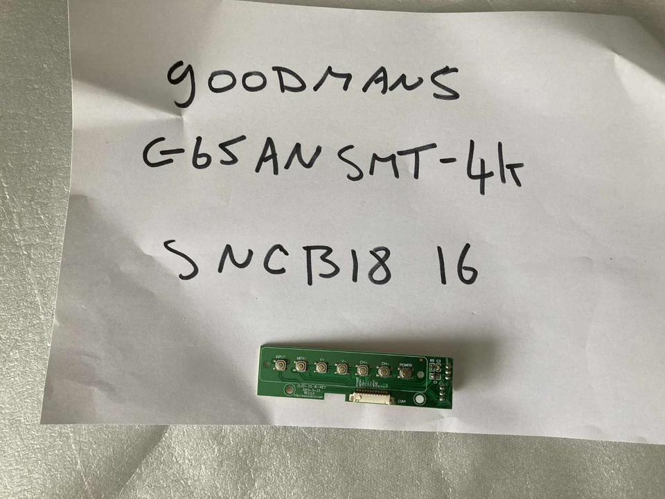 DLED-15-IR-KEY IR SENSOR DE CONTROL REMOTO PARA TV Goodmans G65ansmt-4K Foto 1 de 1